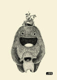 Small YapYap print - Tisipels and hat